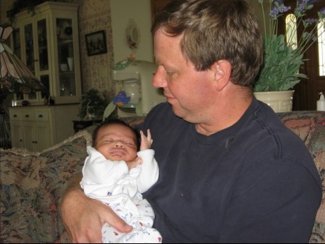 Infant Oliver with Derek